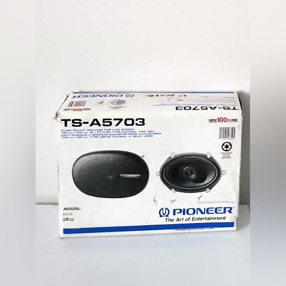 PIONEER TS A5703 Auto 2 Way Coaxial Portable Speaker for Superior Audio. 100Wts